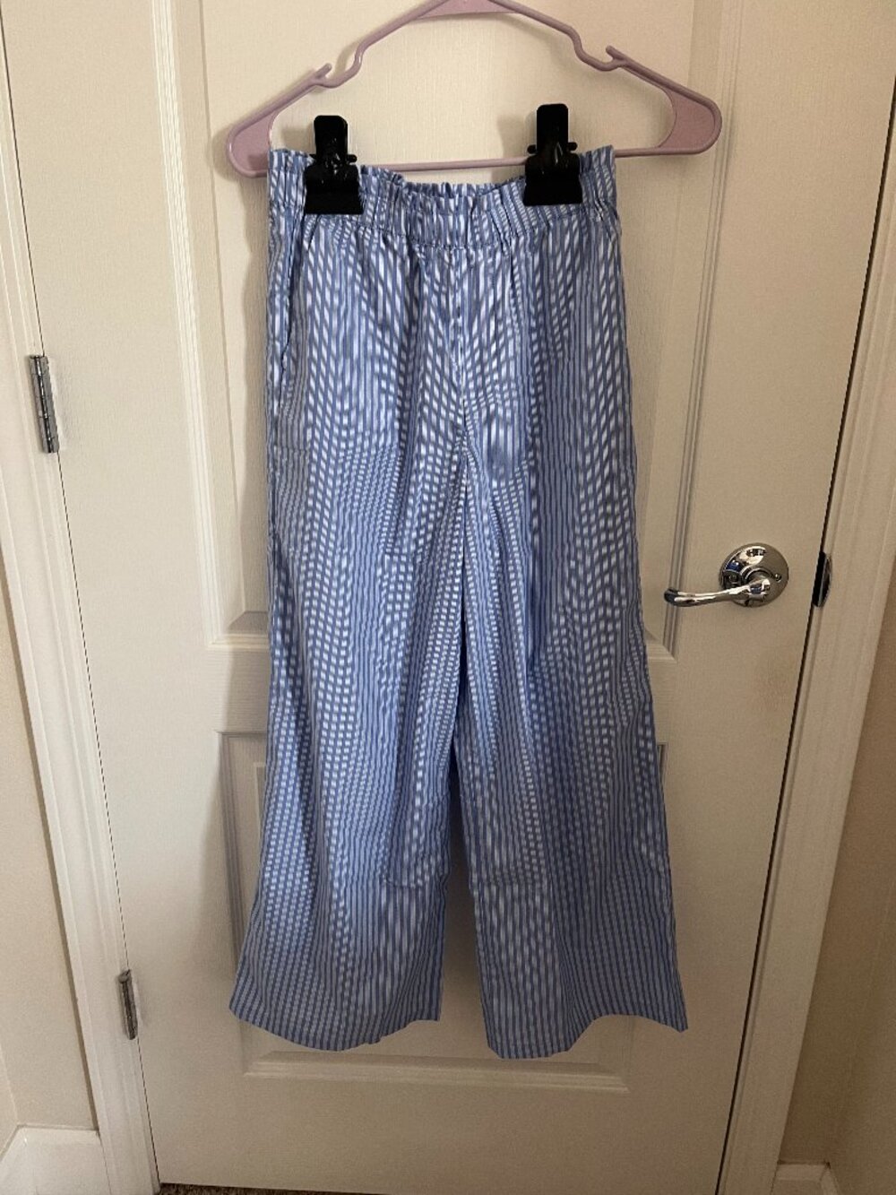 children's mango striped elastic waist pants